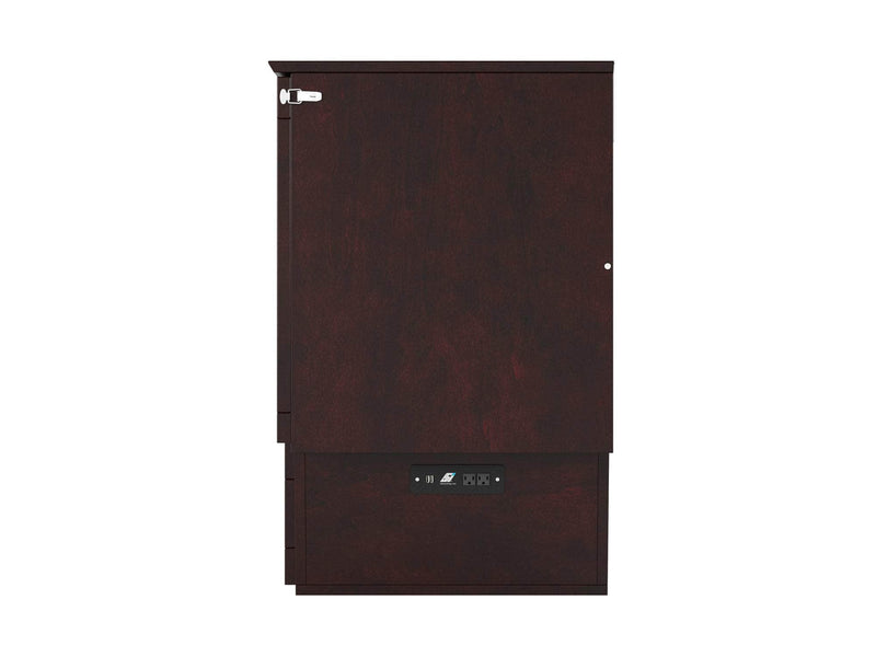 AFI Furnishings Murphy Cabinet Bed Nantucket Murphy Cabinet Bed Chest with 6" Gel Memory Foam Mattress, Storage Drawer and Built-in Charger - Available in 4 Colours and 3 Sizes