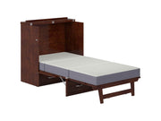 AFI Furnishings Murphy Cabinet Bed Northfield Murphy Cabinet Bed Chest with 6" Gel Memory Foam Mattress, Storage Drawer and Built-in Charger - Available in 6 Colours and 3 Sizes