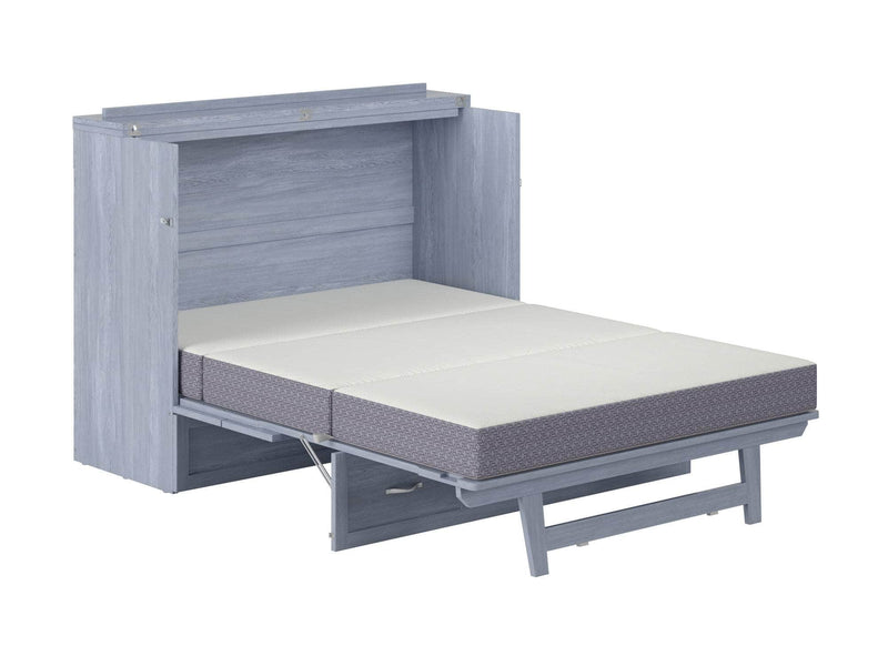 AFI Furnishings Murphy Cabinet Bed Northfield Murphy Cabinet Bed Chest with 6" Gel Memory Foam Mattress, Storage Drawer and Built-in Charger - Available in 6 Colours and 3 Sizes