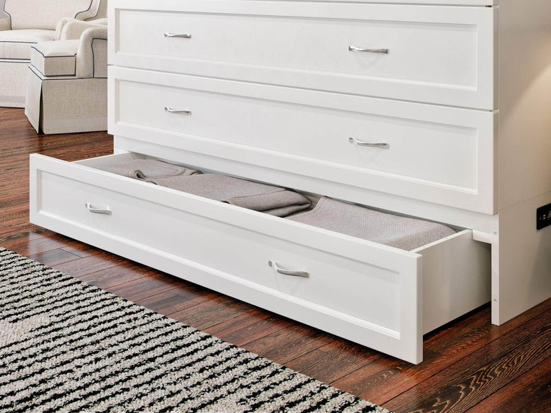 AFI Furnishings Murphy Cabinet Bed Northfield Murphy Cabinet Bed Chest with 6" Gel Memory Foam Mattress, Storage Drawer and Built-in Charger - Available in 6 Colours and 3 Sizes