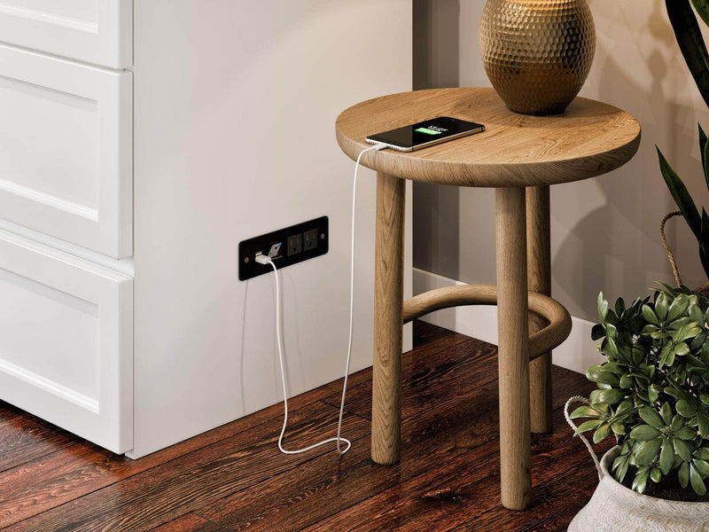 AFI Furnishings Murphy Cabinet Bed Northfield Murphy Cabinet Bed Chest with 6" Gel Memory Foam Mattress, Storage Drawer and Built-in Charger - Available in 6 Colours and 3 Sizes