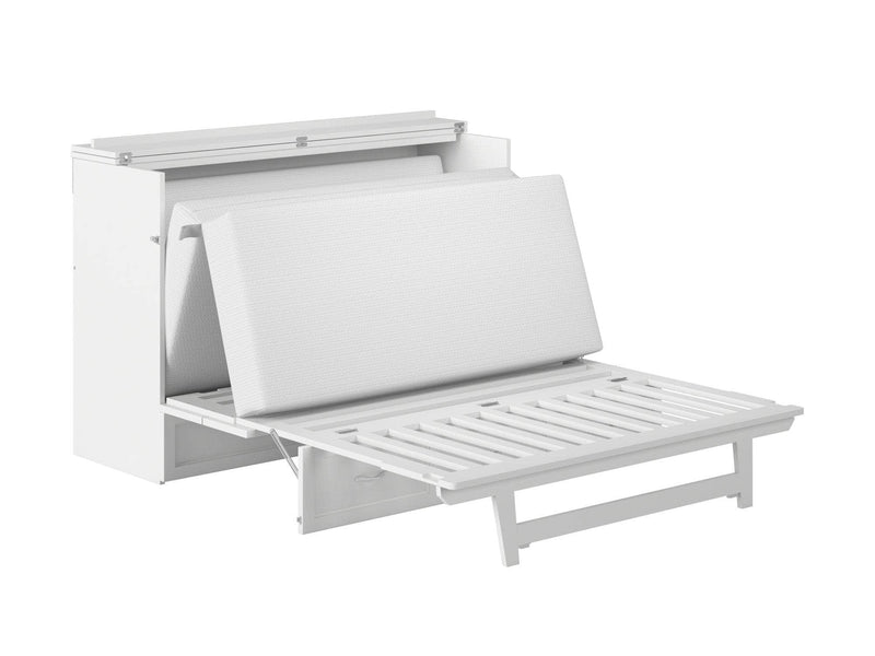 AFI Furnishings Murphy Cabinet Bed Northfield Murphy Cabinet Bed Chest with 6" Gel Memory Foam Mattress, Storage Drawer and Built-in Charger - Available in 6 Colours and 3 Sizes