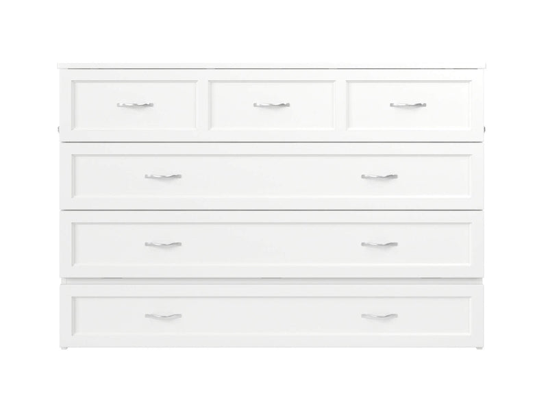 AFI Furnishings Murphy Cabinet Bed Northfield Murphy Cabinet Bed Chest with 6" Gel Memory Foam Mattress, Storage Drawer and Built-in Charger - Available in 6 Colours and 3 Sizes