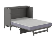 AFI Furnishings Murphy Cabinet Bed Santa Fe Murphy Bed Chest with 6" Gel Memory Foam Mattress and Built-in Charger - Available in 4 Colours and 3 Sizes