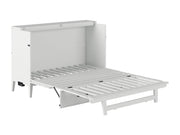 AFI Furnishings Murphy Cabinet Bed Santa Fe Murphy Bed Chest with 6" Gel Memory Foam Mattress and Built-in Charger - Available in 4 Colours and 3 Sizes