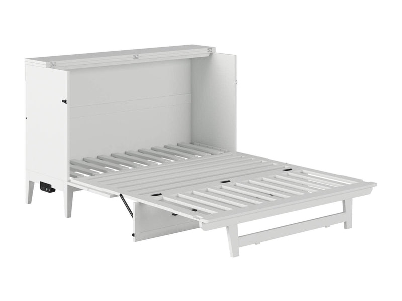 AFI Furnishings Murphy Cabinet Bed Santa Fe Murphy Bed Chest with 6" Gel Memory Foam Mattress and Built-in Charger - Available in 4 Colours and 3 Sizes