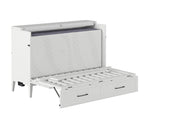 AFI Furnishings Murphy Cabinet Bed Santa Fe Murphy Bed Chest with 6" Gel Memory Foam Mattress and Built-in Charger - Available in 4 Colours and 3 Sizes