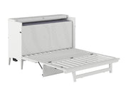 AFI Furnishings Murphy Cabinet Bed Santa Fe Murphy Bed Chest with 6" Gel Memory Foam Mattress and Built-in Charger - Available in 4 Colours and 3 Sizes