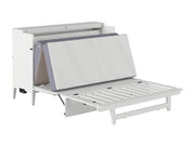 AFI Furnishings Murphy Cabinet Bed Santa Fe Murphy Bed Chest with 6" Gel Memory Foam Mattress and Built-in Charger - Available in 4 Colours and 3 Sizes