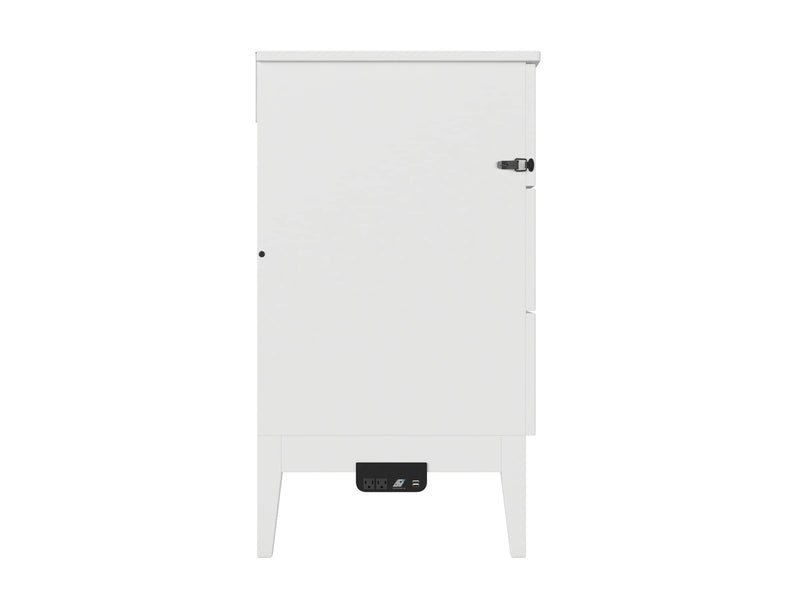 AFI Furnishings Murphy Cabinet Bed Santa Fe Murphy Bed Chest with 6" Gel Memory Foam Mattress and Built-in Charger - Available in 4 Colours and 3 Sizes