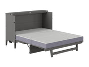 AFI Furnishings Murphy Cabinet Bed Santa Fe Murphy Bed Chest with 6" Gel Memory Foam Mattress and Built-in Charger - Available in 4 Colours and 3 Sizes