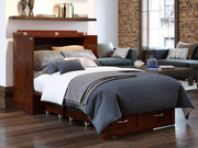 AFI Furnishings Murphy Cabinet Bed Southampton Murphy Cabinet Bed Chest with 6" Gel Memory Foam Mattress, Storage Drawer and Built-in Charger - Available in 3 Colours and 3 Sizes