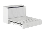 AFI Furnishings Murphy Cabinet Bed Southampton Murphy Cabinet Bed Chest with 6" Gel Memory Foam Mattress, Storage Drawer and Built-in Charger - Available in 3 Colours and 3 Sizes