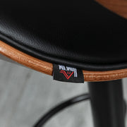 Aosom Bar Stool Adjustable Bar Stools with Faux Leather (Set of 2) - Available in 2 Colours