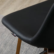 Aosom Bar Stool Mid-Back Faux Leather Upholstery Bar Stools (Set of 2) - Available in 2 Colours