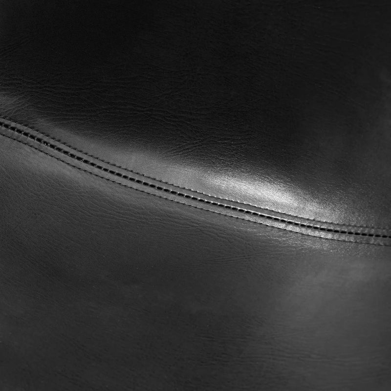 Aosom Bar Stool Mid-Back Faux Leather Upholstery Bar Stools (Set of 2) - Available in 2 Colours