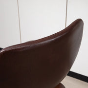 Aosom Bar Stool Mid-Back Faux Leather Upholstery Bar Stools (Set of 2) - Available in 2 Colours