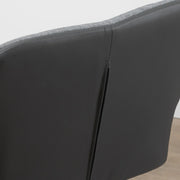 Aosom Bar Stool Swivel Adjustable Bar Stools (Set of 2) With Faux Leather and Linen Touch Fabric - Available in 5 Colours