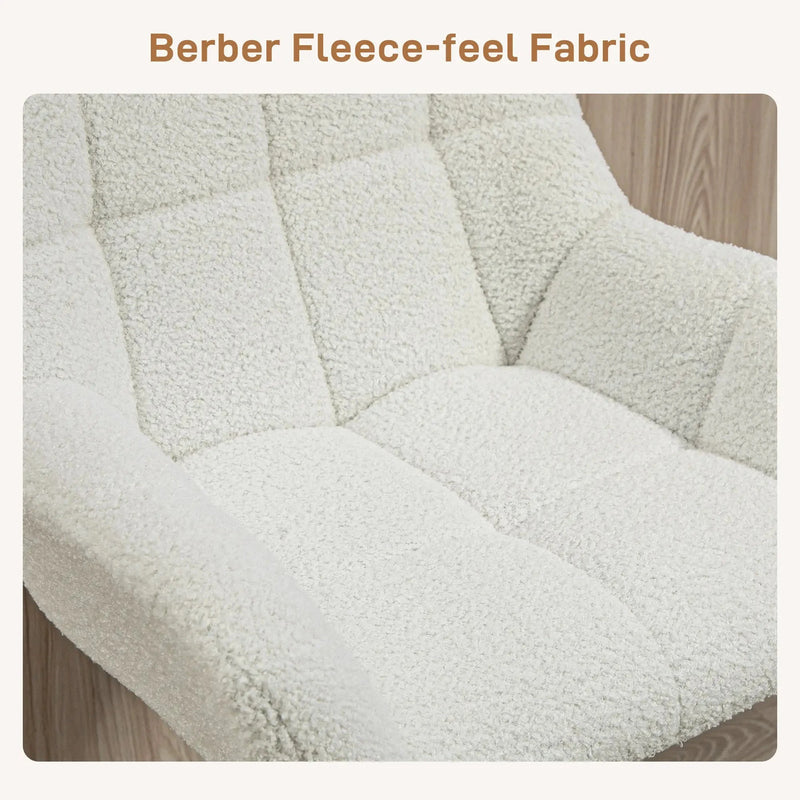 Aosom Bar Stool Swivel Adjustable Bar Stools (Set of 2) With Faux Leather and Linen Touch Fabric - Available in 5 Colours