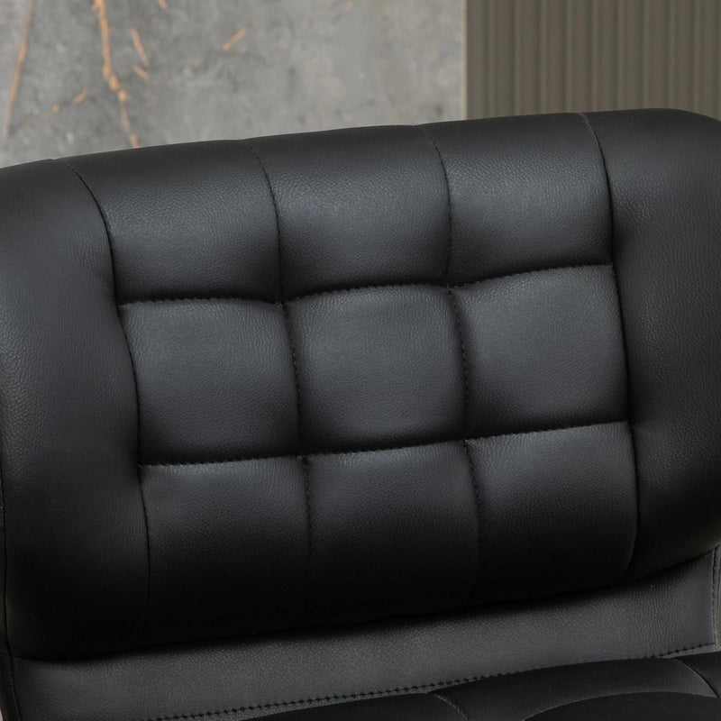 Aosom Bar Stool Swivel Faux Leather Adjustable Bar Stools (Set of 2) - Available in 6 Colours