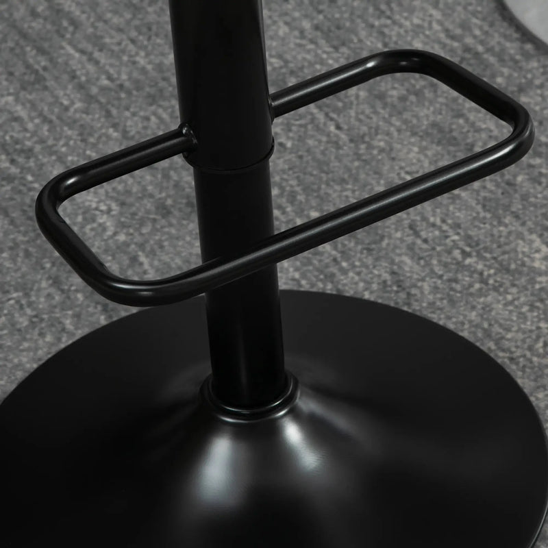 Aosom Bar Stool Swivel Faux Leather Adjustable Bar Stools (Set of 2) - Available in 6 Colours