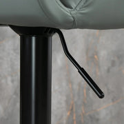 Aosom Bar Stool Swivel Faux Leather Adjustable Bar Stools (Set of 2) - Available in 6 Colours