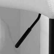 Aosom Bar Stool Swivel Faux Leather Adjustable Bar Stools (Set of 2) - Available in 6 Colours