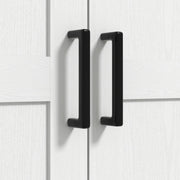 Aosom Cabinet 69" Tall Farmhouse Kitchen Pantry Cabinet with 2 Doors in Drawer and Adjustable Shelves in White