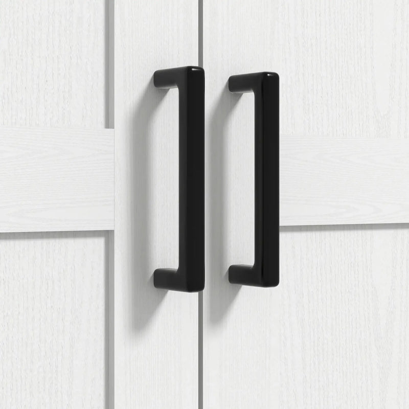 Aosom Cabinet 69" Tall Farmhouse Kitchen Pantry Cabinet with 2 Doors in Drawer and Adjustable Shelves in White