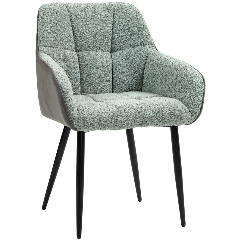 Aosom Chair Accent Chair with Foot Pads and Chenille Fabric - Available in 2 Colours