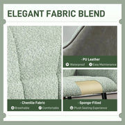 Aosom Chair Accent Chair with Foot Pads and Chenille Fabric - Available in 2 Colours