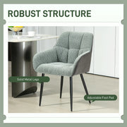 Aosom Chair Accent Chair with Foot Pads and Chenille Fabric - Available in 2 Colours