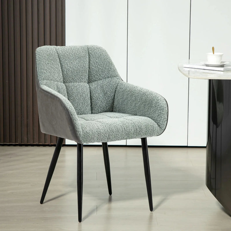 Aosom Chair Accent Chair with Foot Pads and Chenille Fabric - Available in 2 Colours