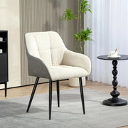 Aosom Chair Accent Chair with Foot Pads and Chenille Fabric - Available in 2 Colours