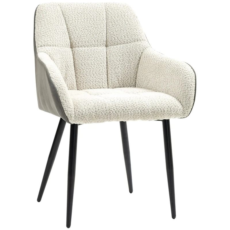 Aosom Chair Accent Chair with Foot Pads and Chenille Fabric - Available in 2 Colours