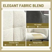 Aosom Chair Accent Chair with Foot Pads and Chenille Fabric - Available in 2 Colours