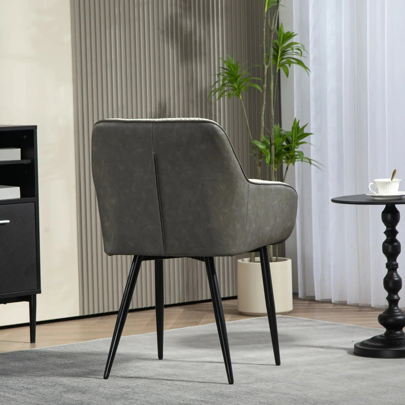 Aosom Chair Accent Chair with Foot Pads and Chenille Fabric - Available in 2 Colours