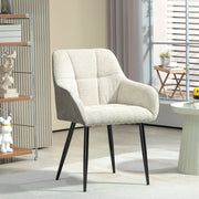 Aosom Chair Accent Chair with Foot Pads and Chenille Fabric - Available in 2 Colours