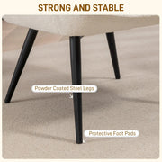 Aosom Chair Accent Upholstered Wingback Chair - Available in 2 Colours