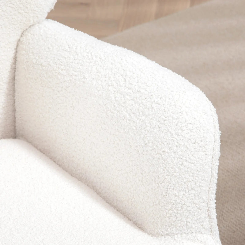 Aosom Chair Accent Upholstered Wingback Chair - Available in 2 Colours