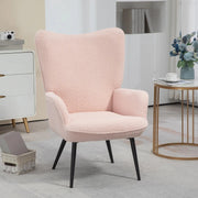 Aosom Chair Accent Upholstered Wingback Chair - Available in 2 Colours