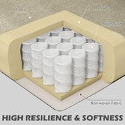 Aosom Chair Fabric Armchair With Wood Legs - Available in 2 Colours