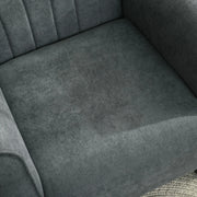 Aosom Chair Fabric Armchair With Wood Legs - Available in 2 Colours