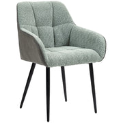 Aosom Chair Green Accent Chair with Foot Pads and Chenille Fabric - Available in 2 Colours