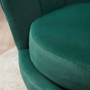 Aosom Chair Modern Chair with Velvet-Touch Fabric and Gold Metal Legs - Available in 5 Colours