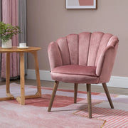 Aosom Chair Modern Chair with Velvet-Touch Fabric - Available in 2 Colours