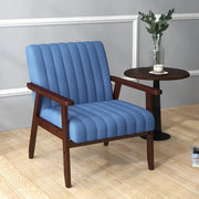 Aosom Chair Modern Upholstered Chair with Wood Legs - Available in 3 Colours
