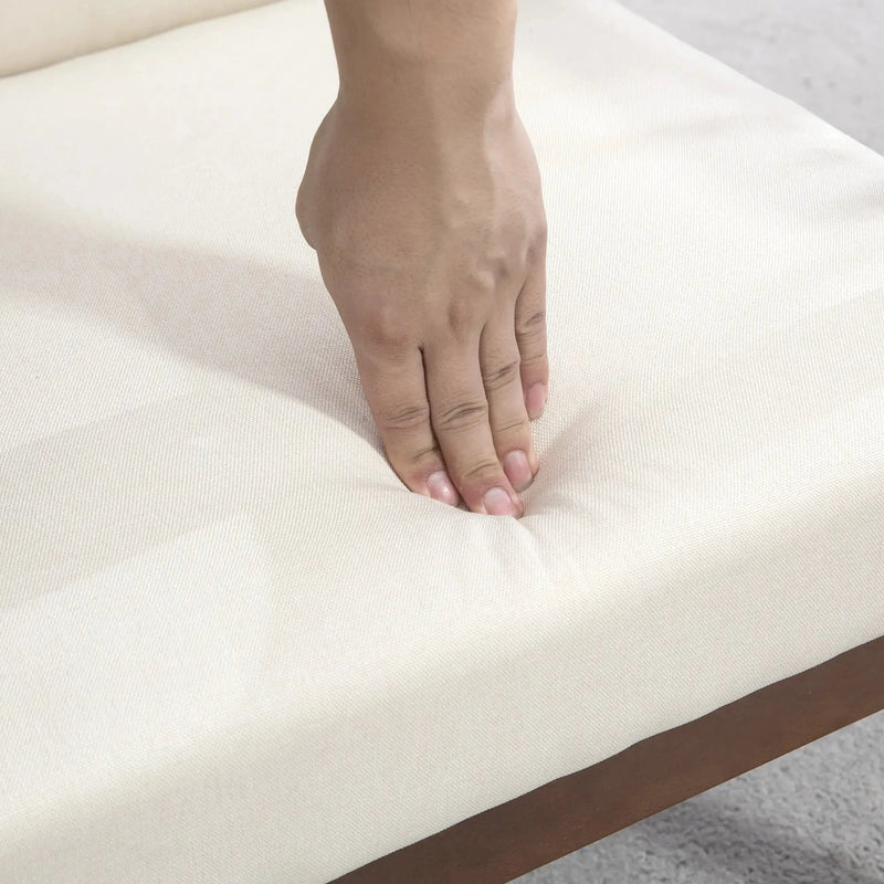 Aosom Chair Modern Upholstered Chair with Wood Legs - Available in 3 Colours