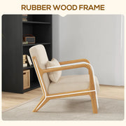 Aosom Chair Velvet Fabric Lounge Chair - Available in 2 Colours