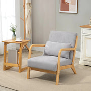 Aosom Chair Velvet Fabric Lounge Chair - Available in 2 Colours